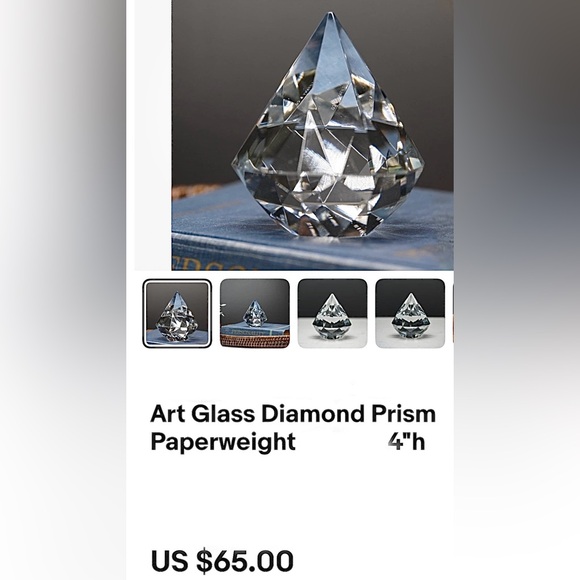Art Glass - Diamond Prism - Picture 5 of 5